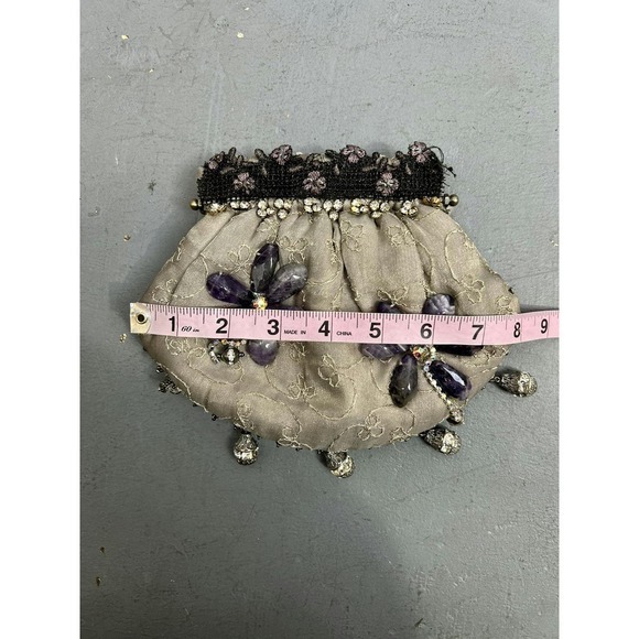 Mary Frances Tan Embroidered Beaded Clutch - Picture 4 of 5